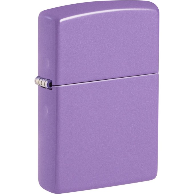 Зажигалка ZIPPO классическая с лавандовым матовым покрытием | Smoky Lavender Matte, латунь/сталь, лавандовая, матовая, 38x13x57 мм 46681