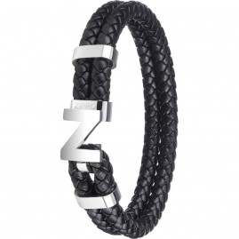 Браслет ZIPPO STEEL BRAIDED LEATHER BRACELET 2007168