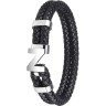 Браслет ZIPPO STEEL BRAIDED LEATHER BRACELET 2007169