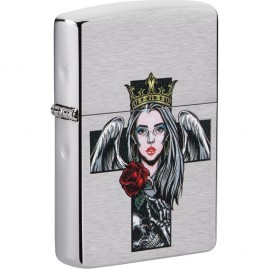 Зажигалка ZIPPO CROSS, QUEEN & SKULL 49262