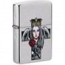 Зажигалка ZIPPO CROSS, QUEEN & SKULL 49262