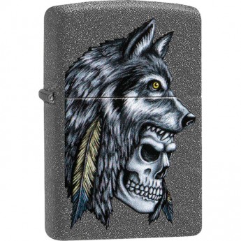 Зажигалка ZIPPO WOLF SKULL 29863