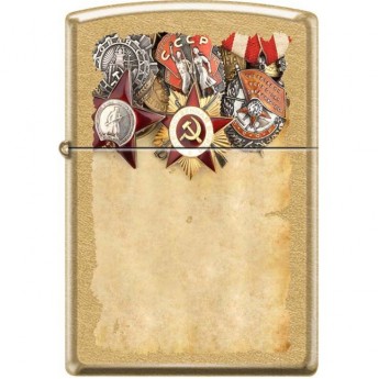 Зажигалка ZIPPO 207G RUSSIAN MEDALS